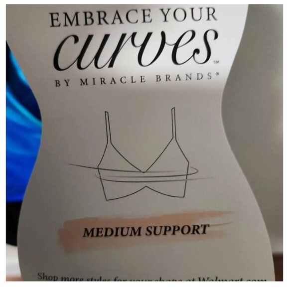 Embrace Your Curves By Miracle Brands® Women's Size 1X Makenna One Piece Blue - Picture 7 of 8